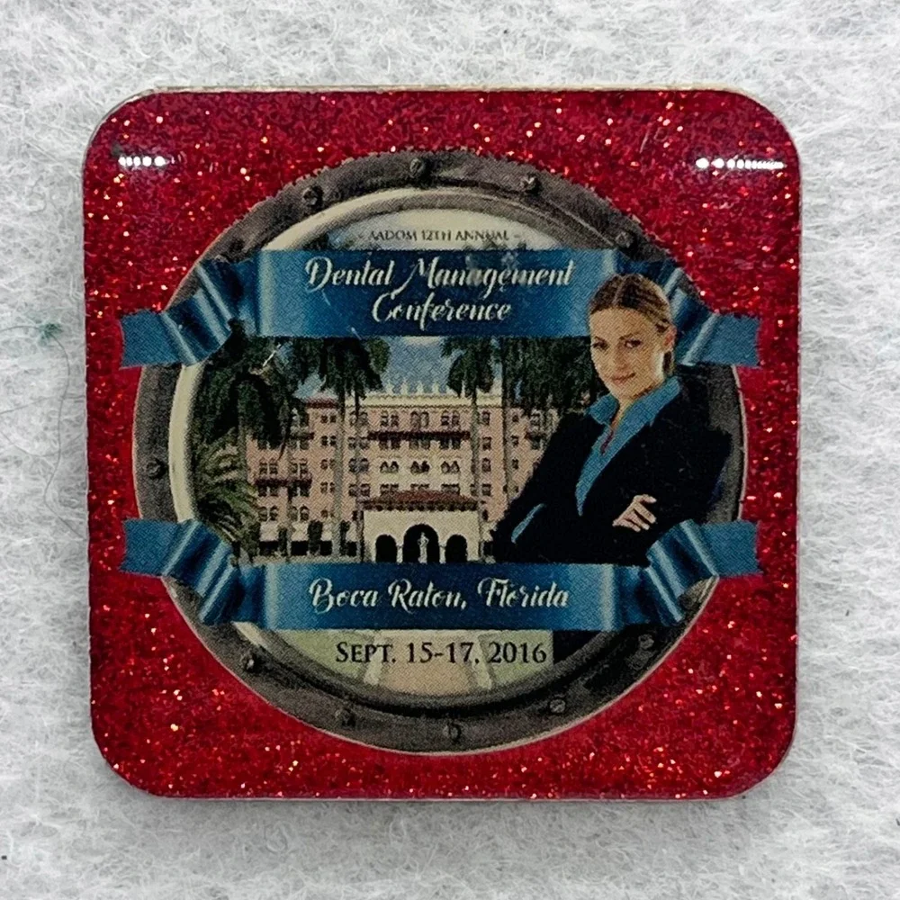 🔮 5/$25 Vintage Dental Management‎ Conference Boca Raton Florida Pin